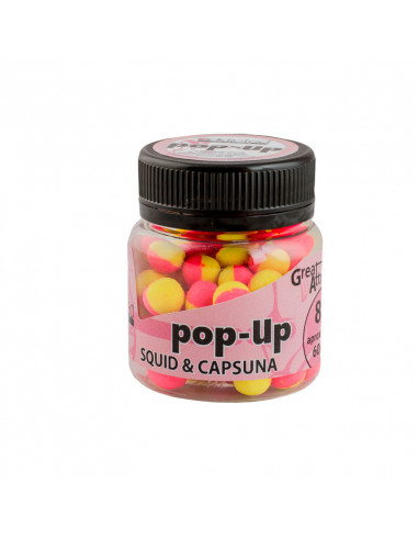 Pop-Up Addicted Carp Baits, Squid & Capsuna, 8mm, 60buc