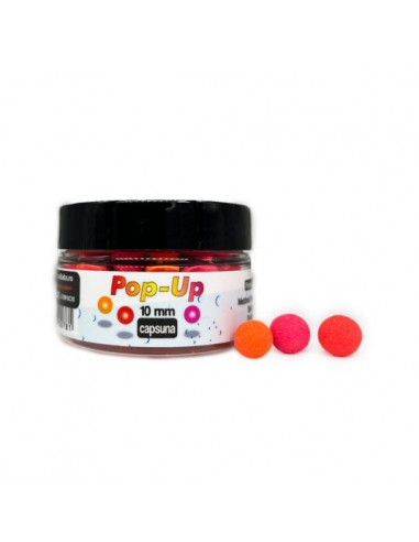 Pop-Up Utopia Baits Boilies, Capsuna, 10mm, 60ml