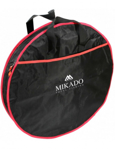 Husa Juvelnic Mikado Rotund, 1 Compartiment, Black/Red, 63x8cm