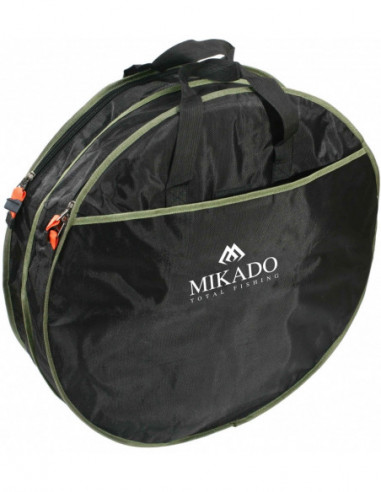 Husa Juvelnic Mikado Rotund,  2 Compartimente, Black/Green, 63x17cm