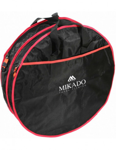 Husa Juvelnic Mikado Rotund,  2 Compartimente, Black/Red, 63x17cm