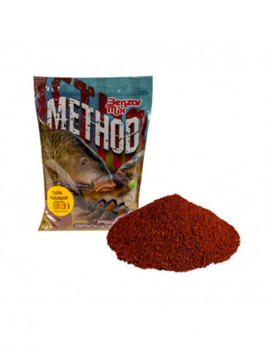 Groundbait Benzar Mix Method Mix, Chili Susages, 800g