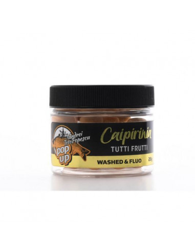 Boilies CPK Pop Up Washed and Fluo, Caipirinia Tutti Frutti, 12mm, 90ml