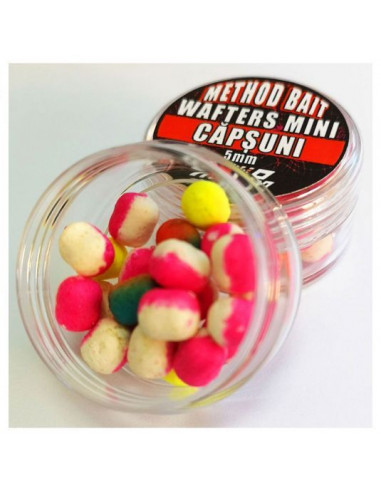 Wafters Fish Pro Method Bait Mini, Capsuni, 5mm, 10ml