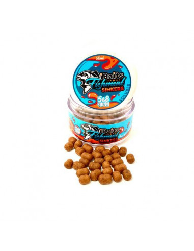 Pelete iBaits Fishmeal Sinkers Soluble, 5-8mm, 50ml