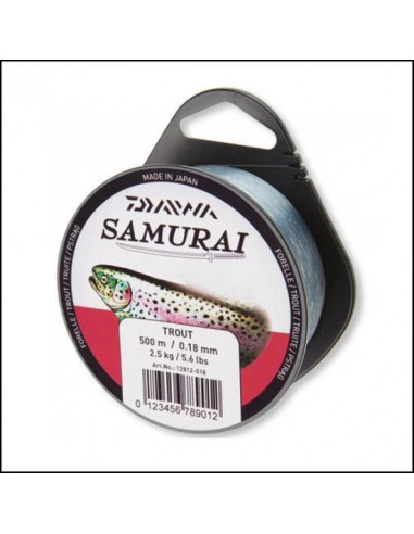 Fir Monofilament Daiwa Samurai Trout, 0.22mm, 4.5kg, 500m