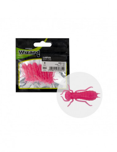 Naluca Larva Wizard Soft Lure, Culoare 004, 3.5cm, 6buc/plic