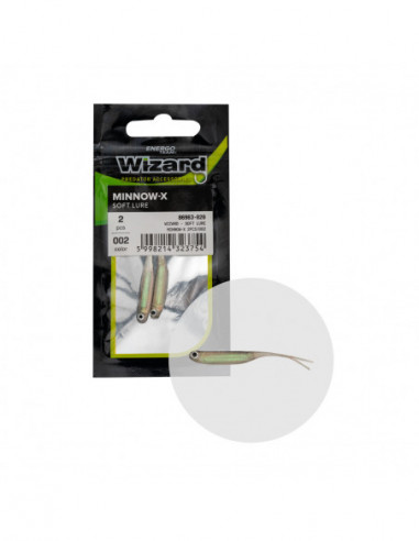 Shad Wizard Minnow-X, Culoare 002, 5cm, 2buc/plic