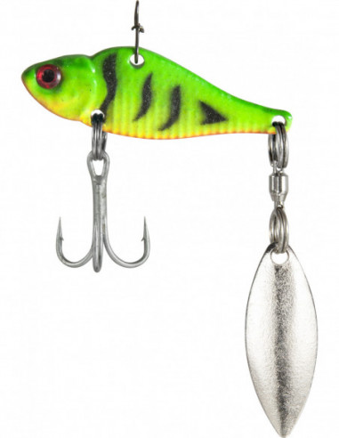 Cicada EnergoTeam Wizard ASP Spinner, Verde Tigrat, 4.5cm, 10g