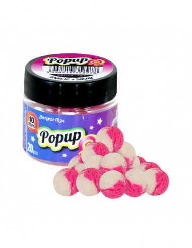 Pop Up Benzar Mix Bicolor, Usturoi-Squid, 10mm, 20buc