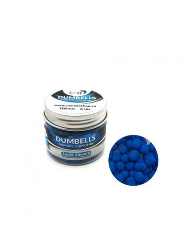 Dumbells C&B Pop-Ups Fumigena, Squid-Zmeura, 6mm, 100buc