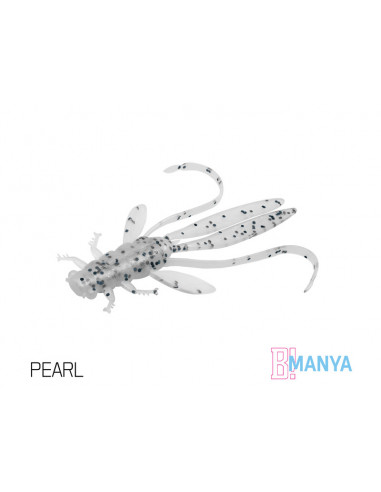 Naluca Nimfa Delphin Manya UVs, Pearl, 10.5cm, 5buc/plic