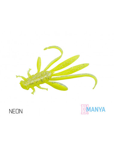 Naluca Nimfa Delphin Manya UVs, Neon, 10.5cm, 5buc/plic