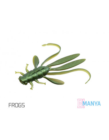 Naluca Nimfa Delphin Manya UVs, Frogs, 10.5cm, 5buc/plic