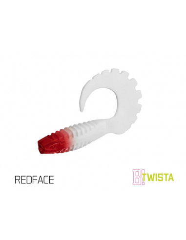 Naluca Soft Delphin Twista UVs, RedFACE, 10cm, 5buc/plic