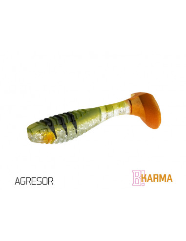 Naluca Soft Delphin Karma UVs, Agresor, 8cm, 5buc/plic