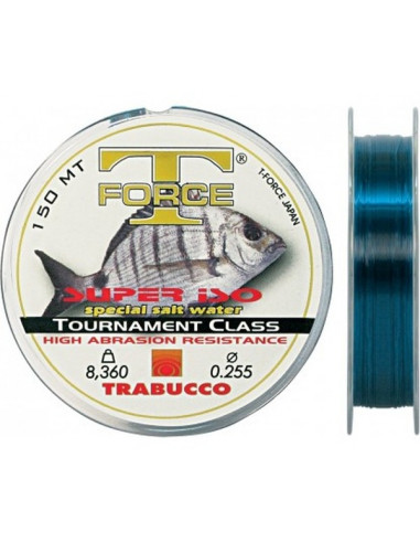 Fir Monofilament Trabucco Tournament Super ISO, Albastru, 300m