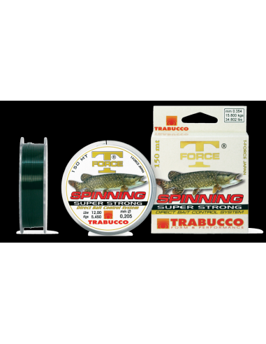 Fir Monofilament Trabucco T-Force Spinning Pike, 150m