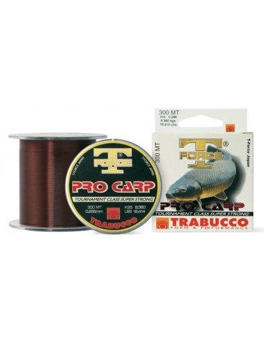 Fir Monofilament Trabucco T-Force Pro-Carp, Maro, 300m