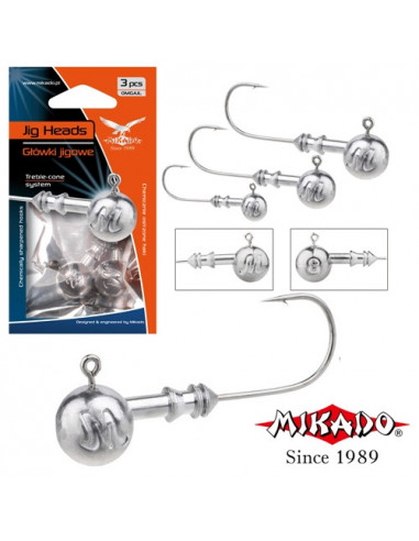 Cap Jig Mikado Aberdeen Jig BN, 10g, Marime 1/0, 3buc/plic