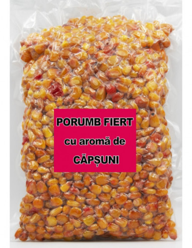 Porumb Fiert Fish Pro, Capsuni, 1kg