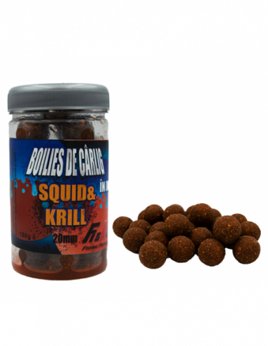 Boilies De Carlig In Dip Fish Pro, Squid & Krill, 15mm, 150g