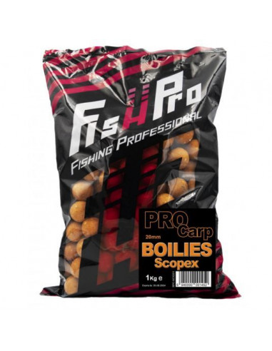 Boilies Fish Pro Carp, Scopex, 20mm, 1kg