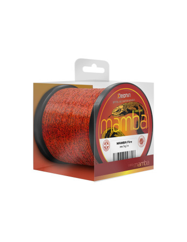 Fir Monofilament Delphin MAMBA Carp, Fire, 6000m