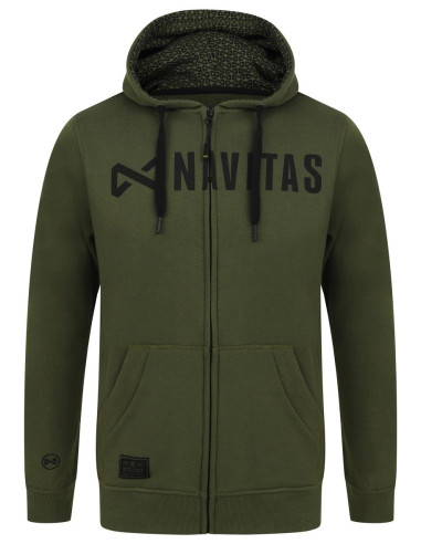 Hanorac Navitas Core Green Zip Hoody