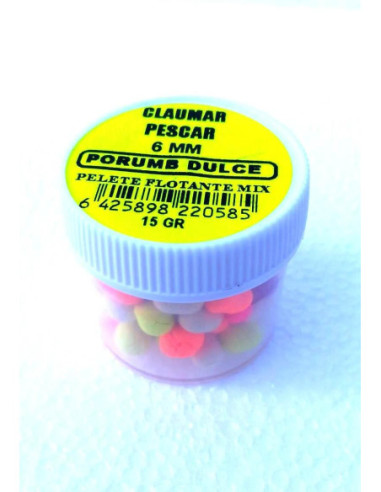 Pelete Flotante Pentru Carlig Claumar, Porumb Dulce, 6mm, 15g