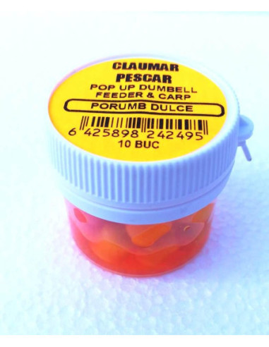 Pop-up Dumbells Claumar, Aroma Porumb Dulce, 6/8mm, 10buc