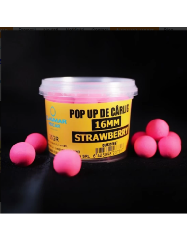 Pop-up Claumar, Strawberry, Pink, 16mm, 35g