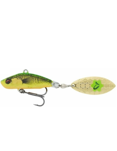 Spinnertail Savage Gear 3D Sticklebait Tail Spin, Sinking, Culoare FT, 7.3cm, 13g