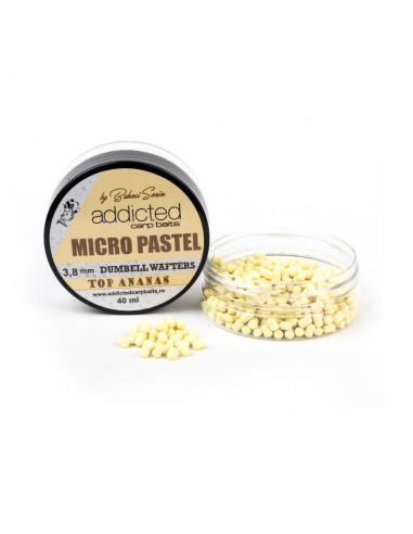 Wafters Micro Addicted Carp Baits, Pastel Ananas, 3.8mm, 40ml