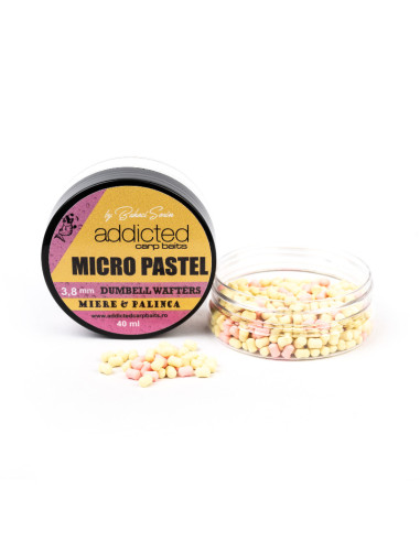 Wafters Micro Addicted Carp Baits, Pastel Miere & Palinca, 3.8mm, 40ml