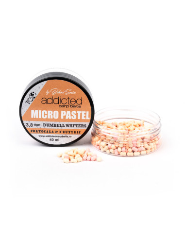 Wafters Micro Addicted Carp Baits, Pastel Portocala & N-butyric, 3.8mm, 40ml