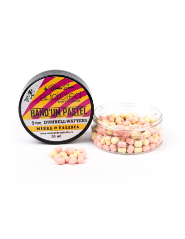 Dumbell Wafters Addicted Carp Baits Bandum, Miere & Palinca, 5mm, 50ml