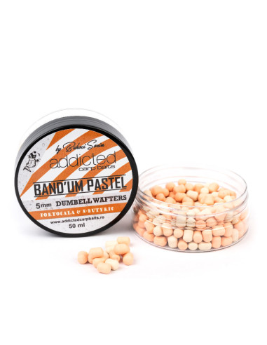 Dumbell Wafters Addicted Carp Baits Bandum, Portocala & N-butyric, 5mm, 50ml