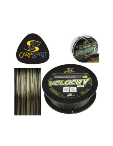 Fir Monofilament Carp Spirit Velocity XS, Camo, 1200m