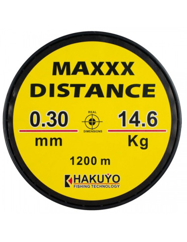 Fir Monofilament Hakuyo Maxxx Distance Galben Fluo Neon, 1200m