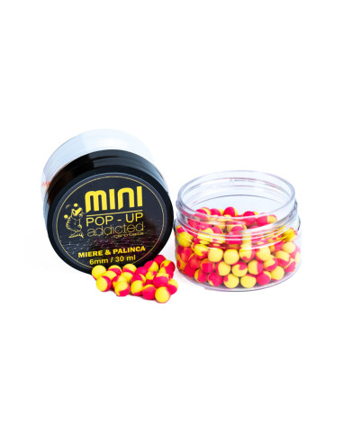 Pop Up Mini Addicted Carp Baits, Miere & Palinca, 6mm, 30ml