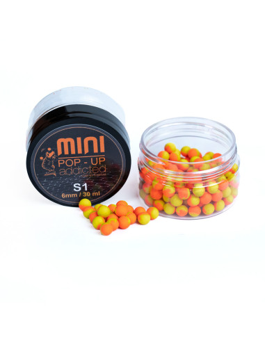 Pop Up Mini Addicted Carp Baits, S1, 6mm, 30ml