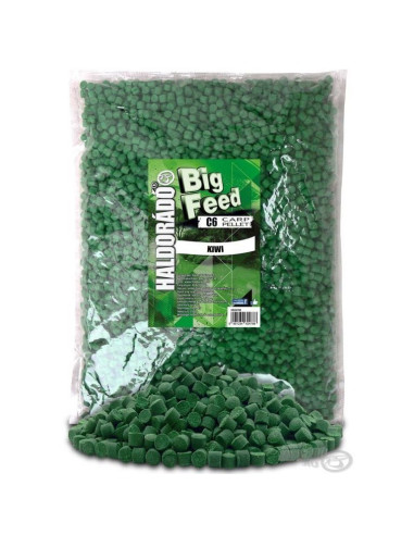 Pelete Haldorado Big Feed C6 Pellet, Kiwi, 6mm, 2.5kg