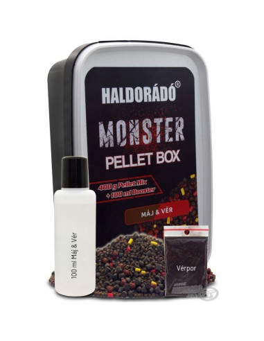 Pelete Haldorado Monster Pellet Box, Ficat & Sange, 400g