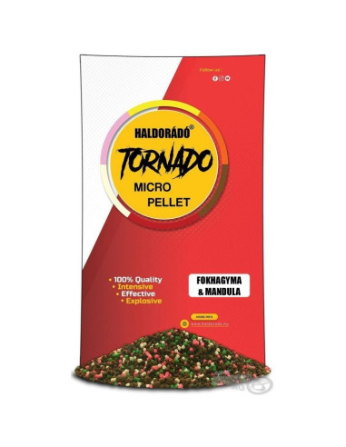 Pelete Haldorado Tornado Micro Pellet, Usturoi & Migdale, 400g