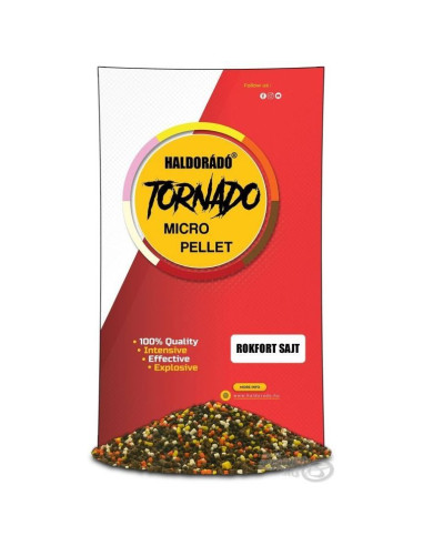 Pelete Haldorado Tornado Micro Pellet, Cascaval Rokfort, 400g