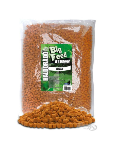 Pelete Haldorado Big Feed C6 Pellet, Mango, 6mm, 2.5kg