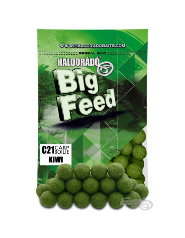 Boilies Haldorado Big Feed C21 Carp Boilie, Kiwi, 21mm, 800g