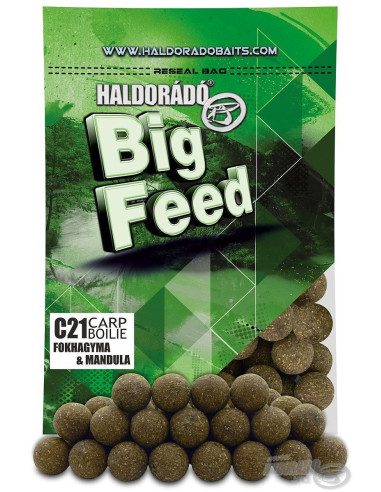 Boilies Haldorado Big Feed C21 Carp Boilie, Usturoi & Migdale, 21mm, 800g