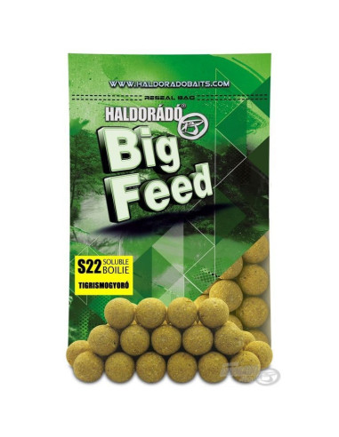 Boilies Haldorado Big Feed S22 Boilies Solubile, Alune Tigrate, 22mm, 800g